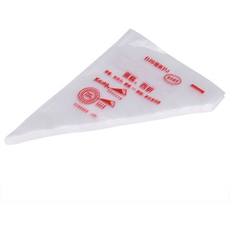 Generic Poche à Douille, Poche à Pâtisserie de qualité Alimentaire 100 Pièces, Plastique Réutilisable pour Biscuits (Moyen 31,5x15,75 pouces).