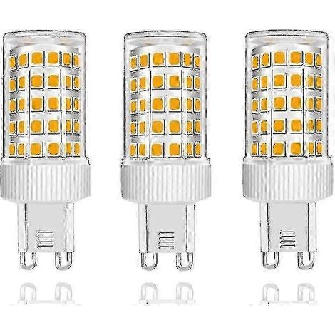 Lot de 3 ampoules LED G9 équivalentes à 10 W halogène et 150 W, 86 cm de longueur d'onde, 1000 lm, angle de diffusion de 360°, ultra-lumineuses, compatibles avec une alimentation de 220-240 V CA, non (1/5)