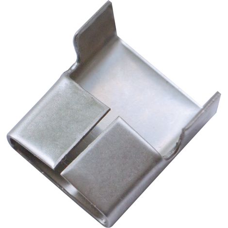 GOEBEL - 1000 x Chapes à oreilles / L-Clips Inox A2 pour largeur 12,7 mm (1/2)