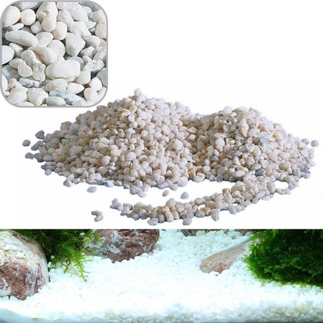 Trade Shop - Noa Grava Decorativa Mediana Para Acuarios Kg. 2.0 Rocas De Río Para Fondo -