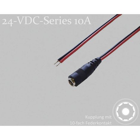 BKL ELECTRONIC 075905 CONNETTORE DC CONNETTORE DC - TAM 5.5 MM 2.5 MM 1.5 M 1 PZ SINGOLO (1/2)