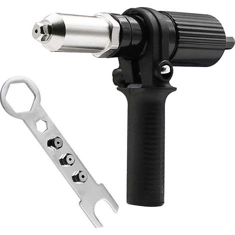 Adapter für elektrische Nietzange – Verwandelt die Bohrmaschine in eine Blindnietzange – Einfaches Nieten von Aluminium oder Stahl bis zu 4,8 mm (1/5)