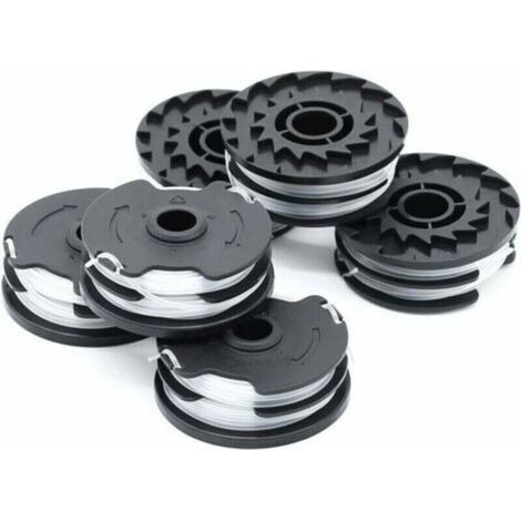 Tondeuse à gazon sans fil Lidl Parkside (PRTA 20-LI, PRT 550, PRT 300) bobine de rechange - 1,6 mm, 2 x 4 m，Lot de 6