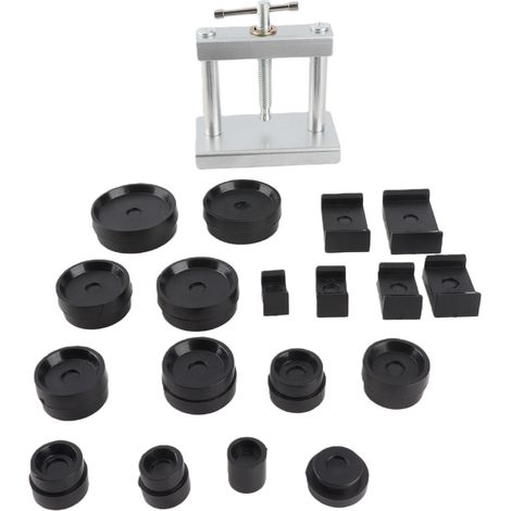 Uhrenpresse zum Schließen des Gehäusebodens mit Schneideisen, mechanisches Uhrenreparaturwerkzeug zum Batteriewechsel, mit 18 Schneideisen (1/5)