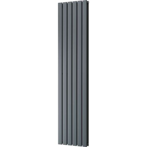 Typhoon - Anthracite Vertical Radiator H1800mm x W408mm Double Panel