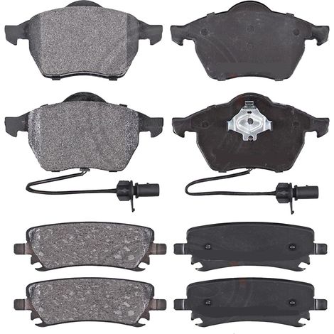 KIT PASTIGLIE FRENO ANTERIORI E POSTERIORI compatibile con AUDI A6 (C6,4F2,4FH,4F5) / PASTIGLIE FRENANTI AUTO OEM FDB1323,FDB1636 / SOSTITUZIONE DIRETTA / BASSA POLVERE / SILENZIOSO