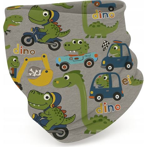 Sciarpa/snood per bambini 6m - 3l universale autunno-inverno dinosauro (1/5)