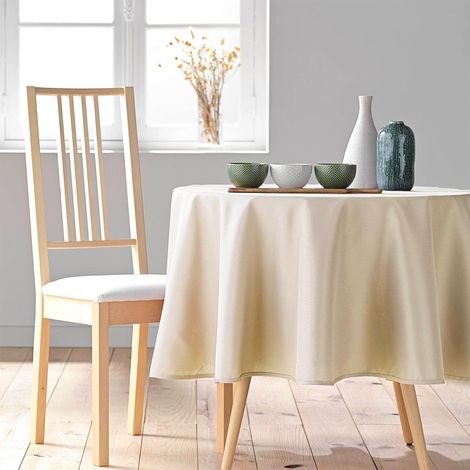 Nappe Ronde Antitache "Essentiel" 180cm Naturel