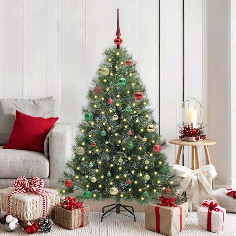 Árbol de Navidad artificial con 150 LED Verde 150 cm PE y PVC