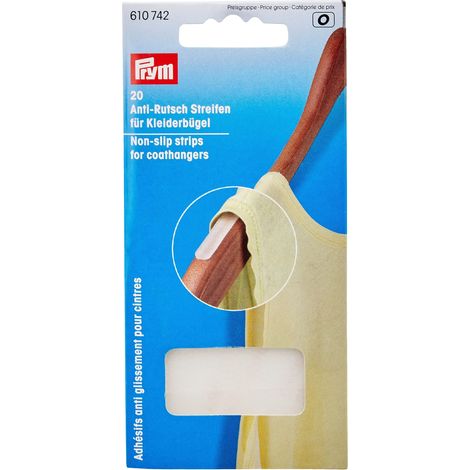 Prym Strisce Antiscivolo per Appendiabiti, Bianco, 14 x 7 x 0.5 cm, 20 unità (1/4)