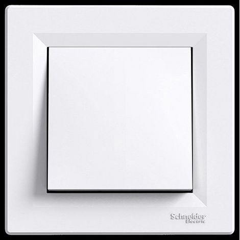 Schneider Electric – Interrupteur poussoir encastré 10A – EPH0500121 – Blanc – Montage facile – Certifié vDE, iEC, cE – Pour installation électrique moderne