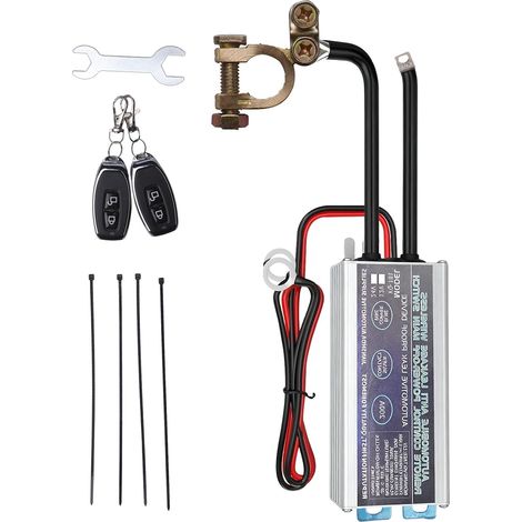 12V 200A Battery Cut Off Switch Smart Wireless Battery Switch Car Remote Control Anti-theft Switch for Car Truck RV ATV Boat (1/5)