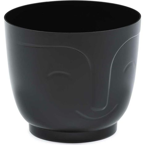 Vaso da fiori Zoe nero, altezza 14,3x16,5 cm (1/2)