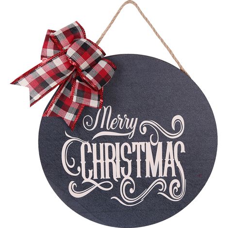 Plaque De Bienvenue De Noël - En Bois Mdf - 30 X 30 Cm - Pour Porte Ou Mur - 1 Pièce (1/5)
