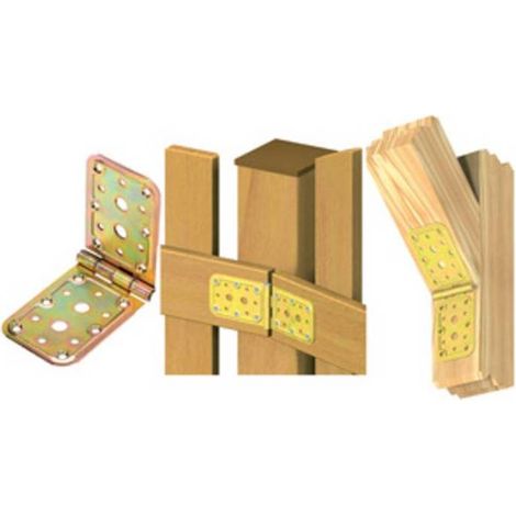 10 x PIASTRA 741 A CERNIERA ACCIAIO TROPIC 65X 98X 98 MM