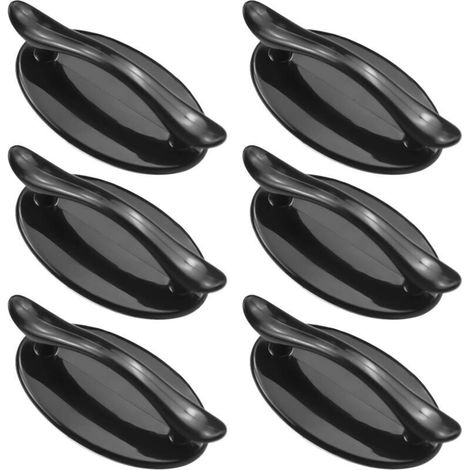 Maniglie autoadesive per porte – 6 pezzi, installazione istantanea senza foratura, per mobili, cassetti e finestre, realizzate in plastica resistente