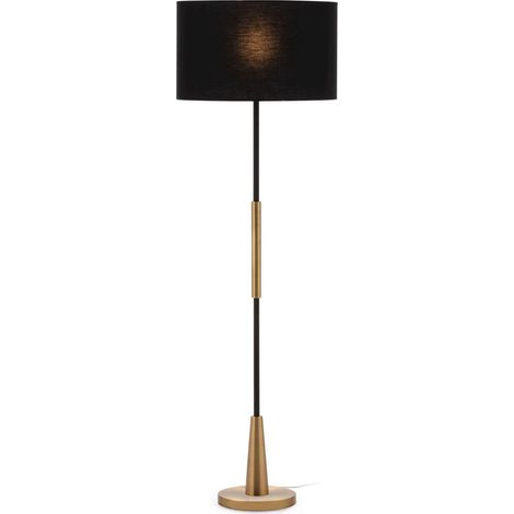Élégance Dorée: Lampadaire Design pour Intérieur Chic - Doré mat et élégant (1/2)