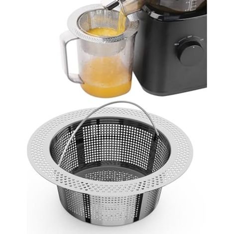 1 Passoire Acier Inox Filtre Pulpe Fine Design Conique Pour Presse-agrumes Froid Cuisine (1/5)