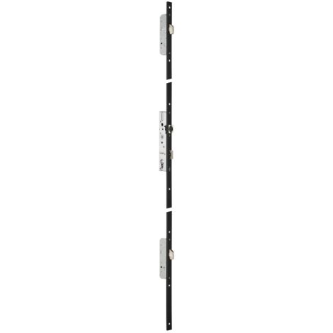 Serrure 3 points TF3 pêne dormant 1/2 tour 41 mm STREMLER pêne D basc. court+fourreau U24x6 Axe 26 - 6470.41.4D (1/2)