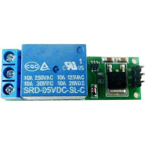 Module de relais à verrouillage de déclenchement Mini 6-24V, interrupteur bistable autobloquant à 1 canal, carte de déclenchement à faible impulsion. (1/5)