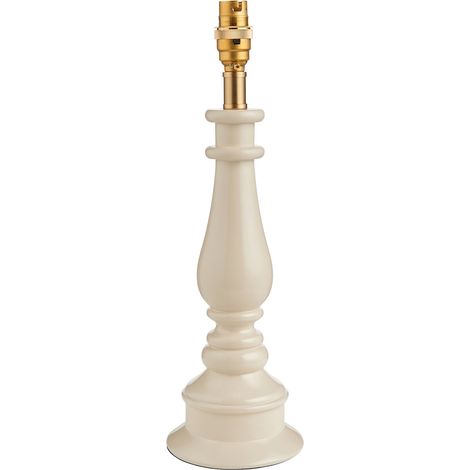 Base lampada tavolo resina bianco mandorla B22 Endon (1/5)