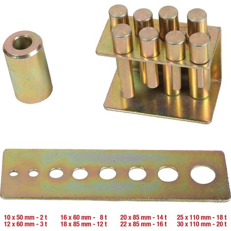 KS Tools performance Druckdorn-Satz für Hydraulik-Werkstattpresse, 8-tlg (1/2)