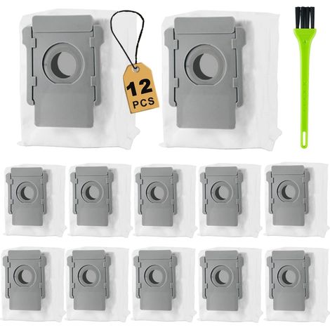12 Ersatz-Staubsaugerbeutel für iRobot, Staubbeutel für Roomba i7, i7+, i8, i8+, i3, i3+, i4, i4+, i6, i6+, j7, j7+, s9, s9+ Staubsauger (1/5)