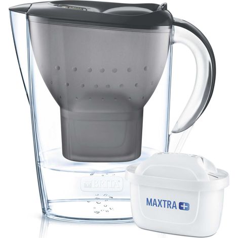 Brita Wasserfilter-Kanne Marella graphit, 2,4 l Füllmenge Wasserfilter