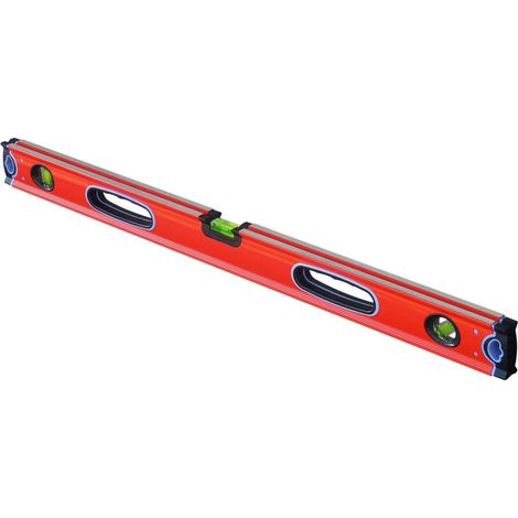 Nivel tubular profesional de aluminio - 600 mm 3 niveles OUTIFRANCE