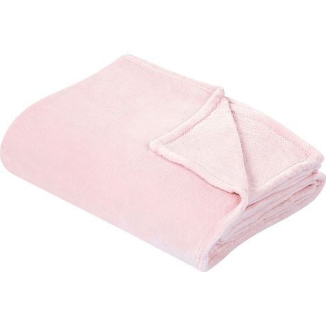 Couvre-Lit Rose en Polyester 150 x 200 cm Incroyablement Doux et Durable Bayburt (1/5)