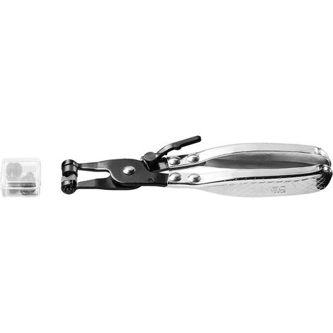 11-222 Pinza per smontaggio FASCETTE ELASTICHE A MOLLA - PER FASCETTA MANICOTTI - NEO (1/5)
