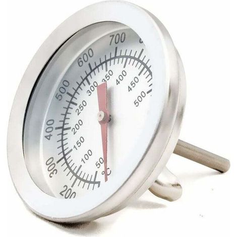 Thermomètre cuisson analogique - Mesure température - Barbecue/four/fumeur - 10-500°C, résistant chaleur - Cuisiniers (1/4)