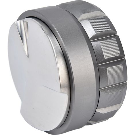 Prensador de café ajustable de acero inoxidable de 53 mm para uso doméstico o profesional - Plateado (1/5)
