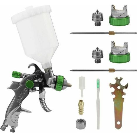 [NON UTILIZZATO] Pistolet de pulvérisation pneumatique, rispetto dell'ambiente, tipo HVLP, buse de pulvérisation pour meubles e haute atomization (1/4)