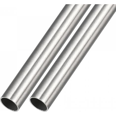 Sourcing Map - Lot de 2 tubes droits en acier inoxydable 304 pour l'ameublement et les machines - 12 (1/5)