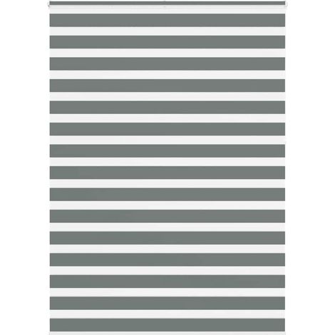 Doppelrollo Dunkelgrau 165x230 cm Stoffbreite 160,9 cm Polyester