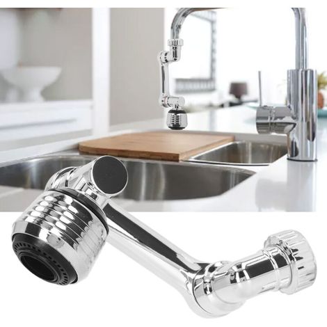 Extension de robinet pivotant pliable à 1080 degrés, extension universelle d'aérateur de robinet d'évier pour robinet de balcon de cuisine (1/5)