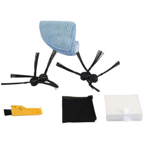NALOOKAMIC Kit de rechange comprenant filtre, brosse et lingette pour aspirateur robot ILIFE V80 V85 ZACO V80 V85 (1/4)