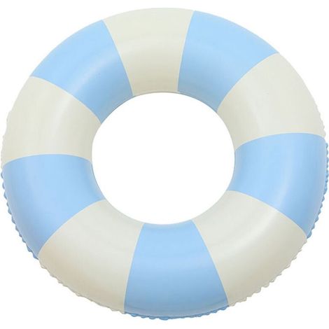 Fabriqué en PVC écologique, ce bouée gonflable bleue à structure ajourée est adaptée à tous les âges. (1/5)