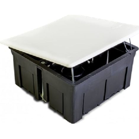 Caja de conex. tabique hueco 105x150x50 con tapa garra metálica C43 Blanco