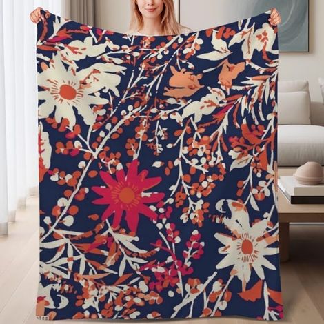 Couverture en polaire chaude, légère et douce, microfibre polyester,6080 pouces (1/4)