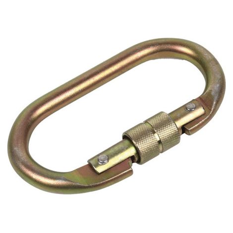 Mosquetón de seguridad Con Roscado seguro y Resistencia 25kN bajo la normativa EN 362 Clase B I Cat lll - 11000035