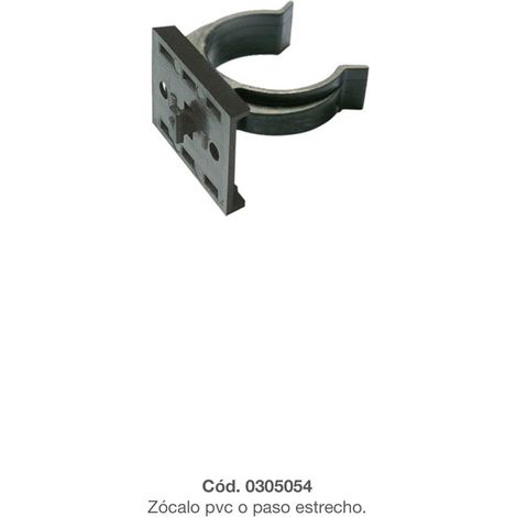 Pinza Zocalo Aluminio Pata Redonda P. Ancho