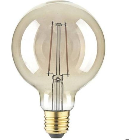 Ampoule LED E27 Forme De Globe - 4.5 W - 95 mm x 140 mm - Ambre - 1 Pièce (1/2)