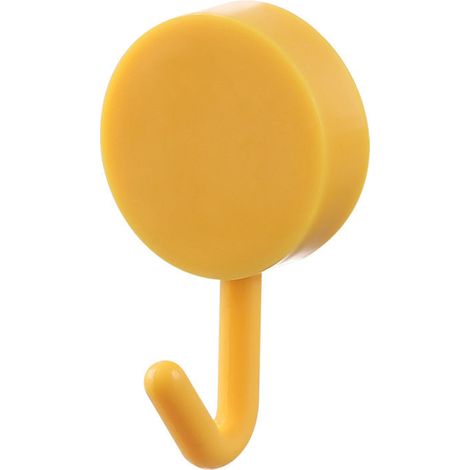 Ganchos de pared autoadhesivos, no requieren taladrar, 1-3 kg, amarillos