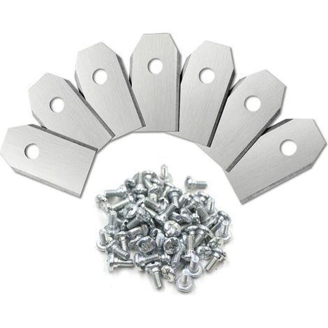 Lames de rechange pour tondeuse robotisée – épaisseur 0,75 mm – lot de 45 pièces – compatibles avec Husqvarna, Gardena, Segway Navimow (1/5)