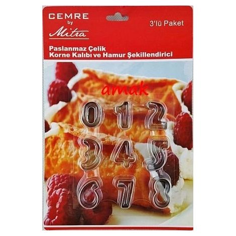 Ausstechformen ZAHLEN 0-9 MJ9604