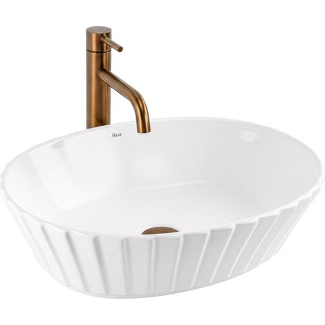 COUNTERTOP WASHBASIN REA SAMANTA WHITE