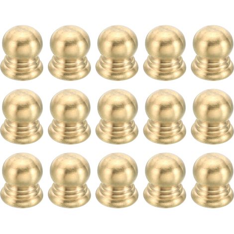 Écrou Borgne M6x10x12mm, 15 Pcs Écrou à Capuchon Vis Bouton Cache Boulon, Filetage Femelle, Moleté, Quincaillerie Décorative, Luminaires (1/5)