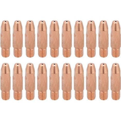20 contacts en cuivre M6 pour machine à souder MIG Binzel 24KD, outil magnétique 0,8/1,0/1,2 mm (1/5)